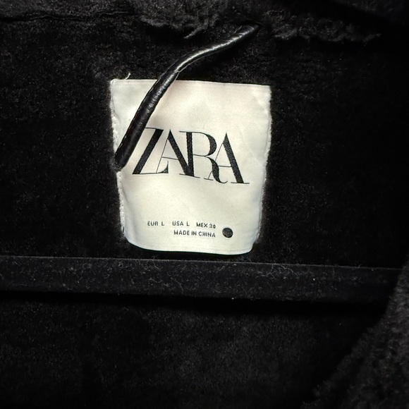 Zara Black Faux Fur Jacket - Picture 4 of 6